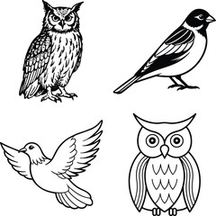Set of Birds  Democratic Republic of the Congo and Birds, Bird Icons


