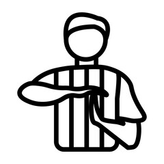 Refree Vector Line Icon Design