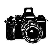 vintage photo camera isolated