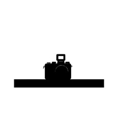 vintage photo camera isolated