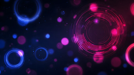 pink and blue Abstract technology background circles digital hi-tech technology design background. concept innovation. vector illustration