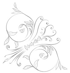 Diseño francés con motivo floral 