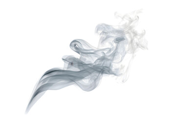 abstract smoke effect isolated on a white background, in a simple style, with a transparent PNG 