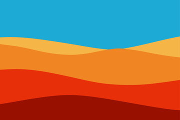 color block desert layers with harsh contrast and light