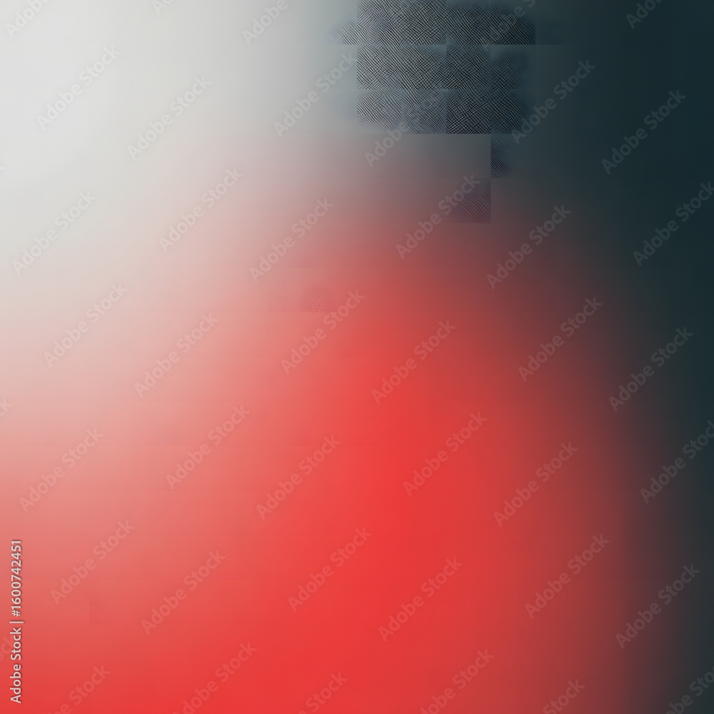 Aufkleber abstract gradient of red and gray with speckled texture isolated on white background
