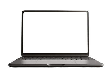 Modern laptop with blank screen (1)