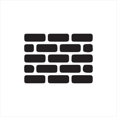 Black brick wall pattern with rounded edges on white background texture