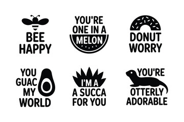 Bee Happy Melon Donut Guac Otterly Adorable Succulent avocado