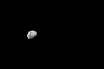 Night sky with moon. Growth of the moon