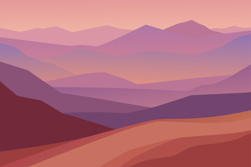wide view of desolate valley with subtle gradient