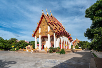 Wat Burapharam royal buddhist temple in Surin, Thailand 