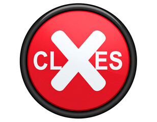 Fototapeta premium Classic Cross Symbol Isolated on White Background