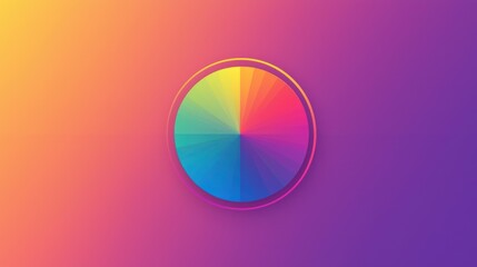 Obraz premium Colorful Spectrum Circle Gradient Background