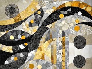 Arabic Art - Sacred Path of Arabic Art - Rich, earthy tones blended with vibrant accents and symbolic contrasts