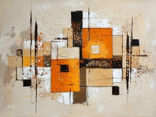 Mexican Art - Divine Echoes of Mexican Art - Rich, earthy tones blended with vibrant accents and symbolic contrasts.