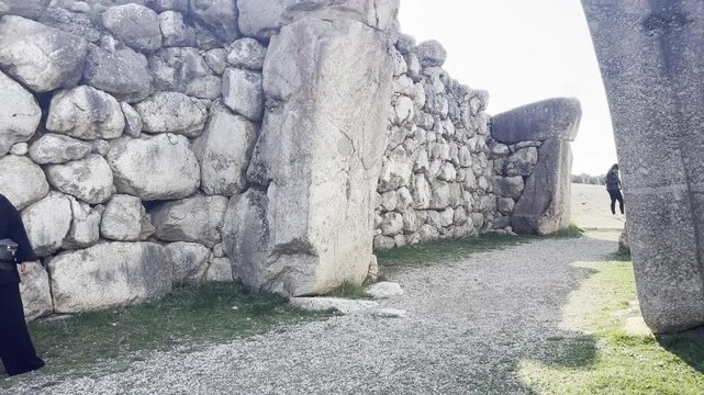 Hattusa, also Hattuşa, Ḫattu&scaron;a, Hattusas, or Hattusha, was the capital of the Hittite Empire in the late Bronze Age during two distinct periods. Its ruins lie near modern Boğazkale, Turkey