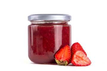 Strawberry in small jar