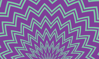  abstract light green colour horizontal zig zag arc line pattern with purple colour background.