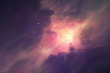 Obraz premium Cosmic Nebula Glow space stars