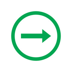 green arrow sign