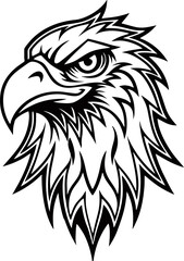 Fototapeta premium eagle head mascot vector