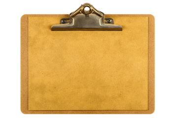 Empty tan clipboard