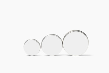 Three round shape steel products.