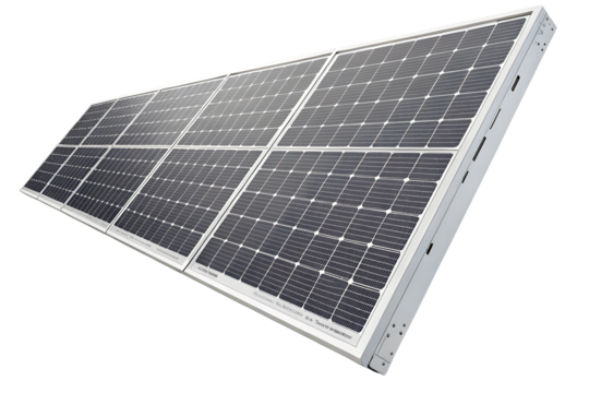 Solar panel isolated on white or transparent background - Powered by Adobe