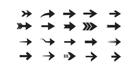 Arrow Icons Collection Vector Directional Icons for Graphic Design
