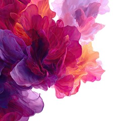 Obraz premium Abstract floral explosion of vibrant colors