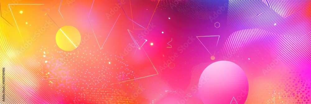Poster Abstract Neon Color Gradient Blurred Background with Dynamic Effect. Abstract Modern Dynamic Colors Gradient Background. Grainy Texture Background Style with Copy space.
