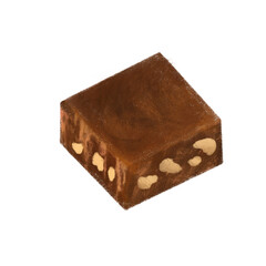 chocolate on a white background