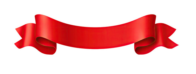 Red ribbon banner