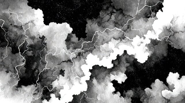 Abstract Night Sky Cloudscape