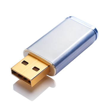 USB stick isolated on transparent background