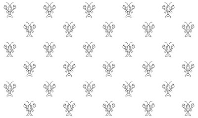 Pattern icon lobster, Regular pattern
