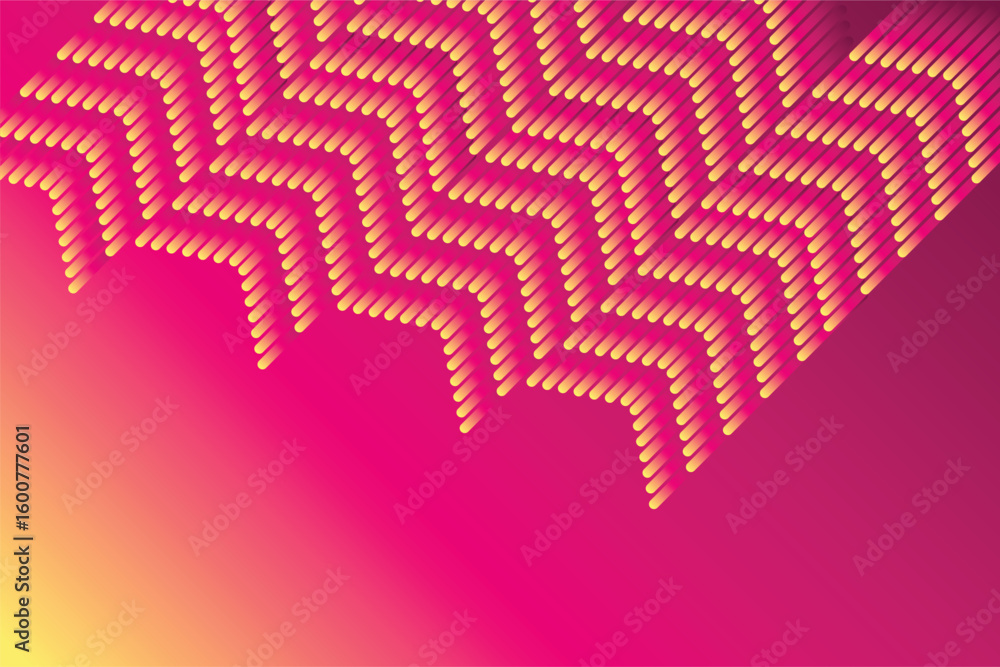 Poster modern lines pattern gradient poster background vector. cover template with vibrant perspective geom
