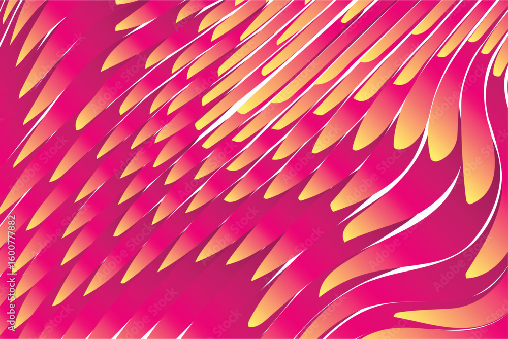 Poster modern lines pattern gradient poster background vector. cover template with vibrant perspective geom