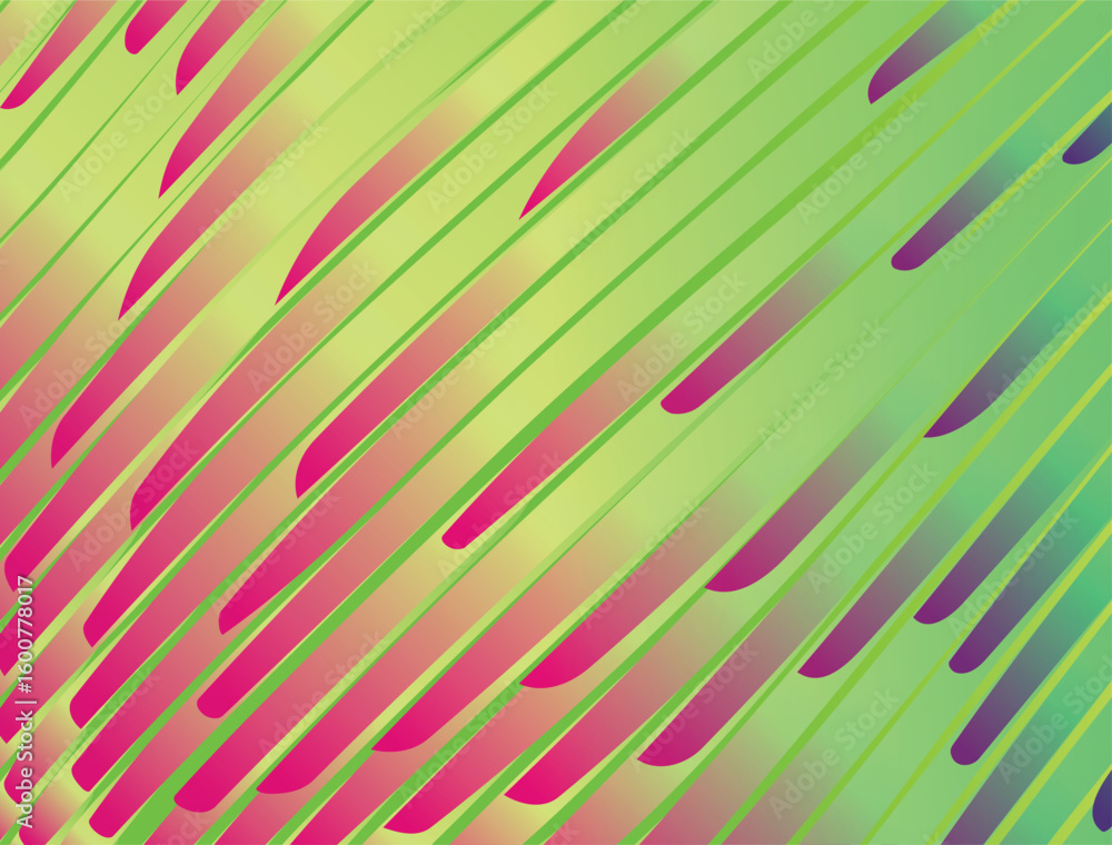 Poster modern lines pattern gradient poster background vector. cover template with vibrant perspective geom