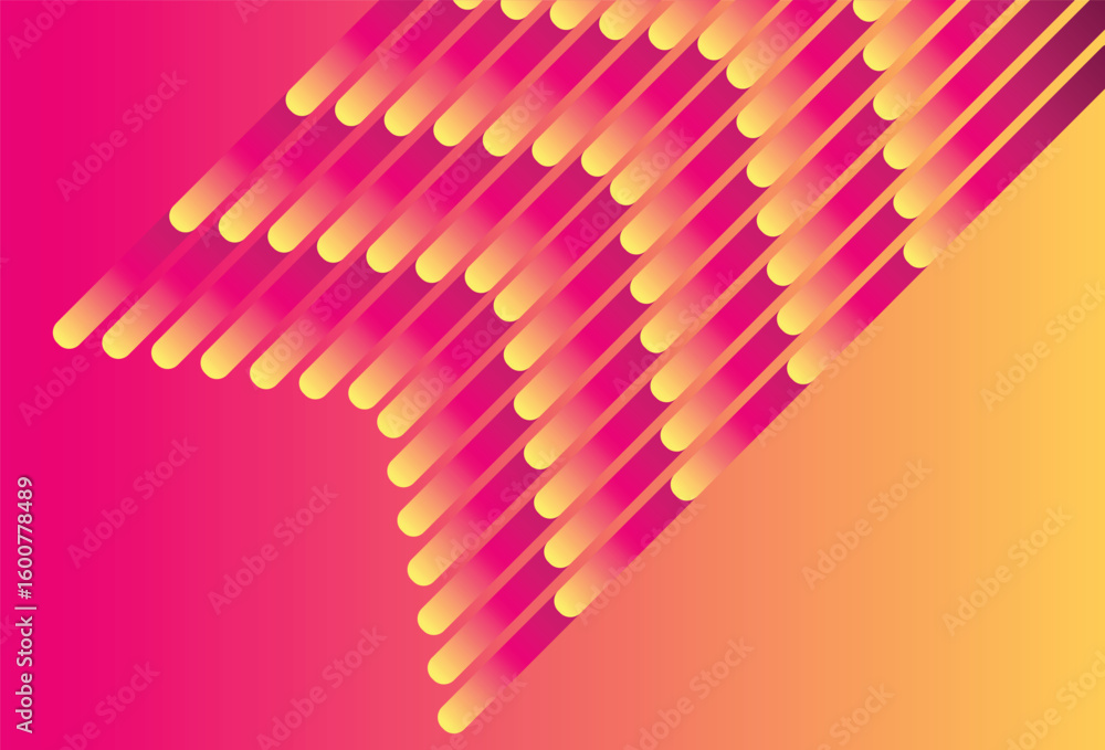 Poster modern lines pattern gradient poster background vector. cover template with vibrant perspective geom