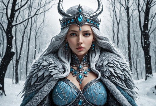poster Skadi the godness of the winter
