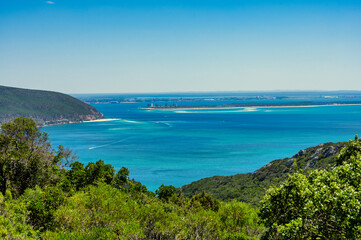 Scenic view from Arrábida mountains