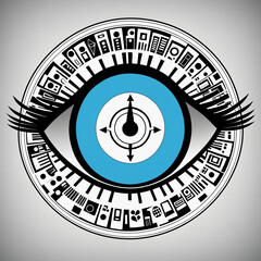 illustration modern torus scam alert symbol