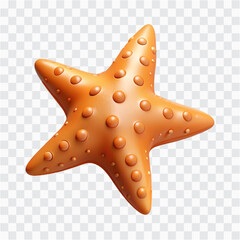 3D Starfish PNG | Ocean Creature Icon, Beach and Marine Life Symbol