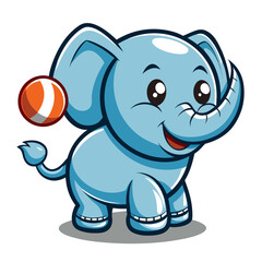 little elephant playing