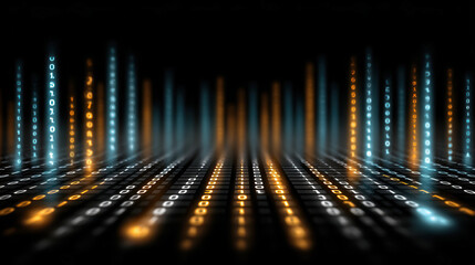 Dynamic algorithmic trading visualization digital space abstract graphic futuristic environment high-tech viewpoint