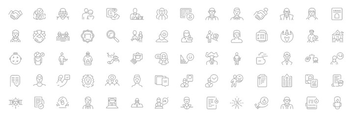 Black and white alphabet letter icons vector set for web design and social network illustration