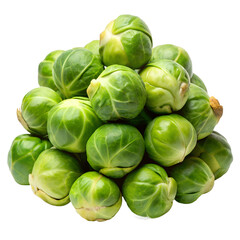 brussels sprouts isolated food photo with white