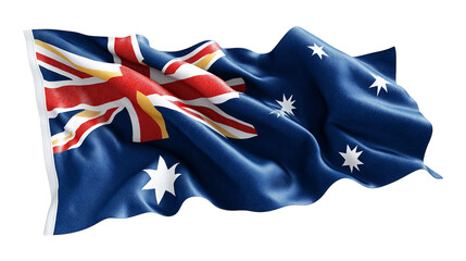 Fototapeta premium Australian Flag Waving Symbol of National Identity