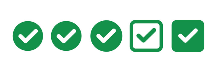 Yes, a green checkmark icon is the correct web symbol for approved success